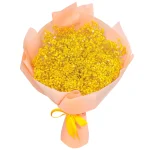 Букет из 9 желтых гипсофил
