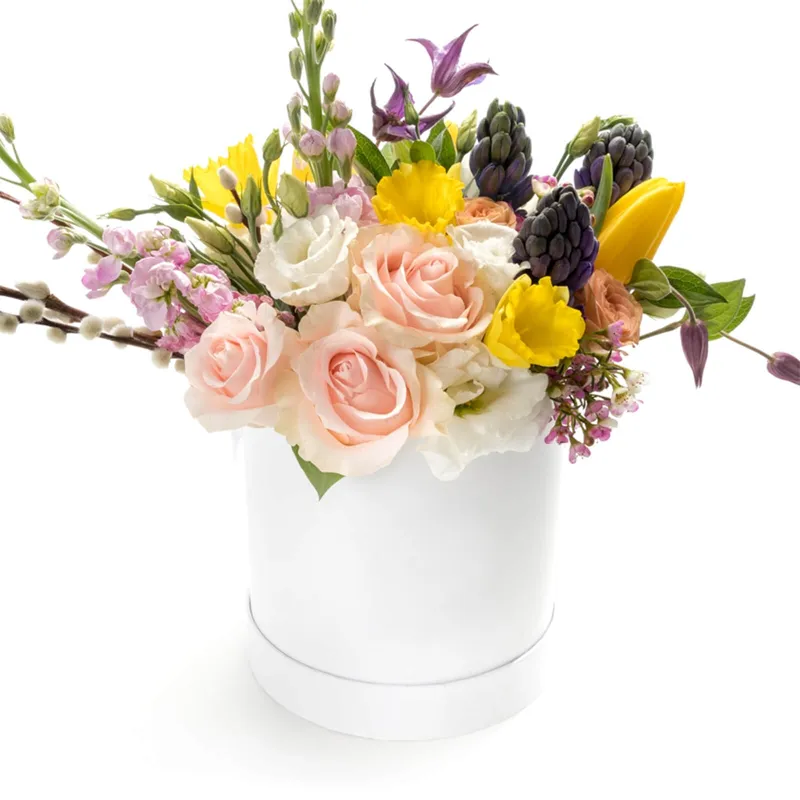 Цветы в коробке Поцелуй меня